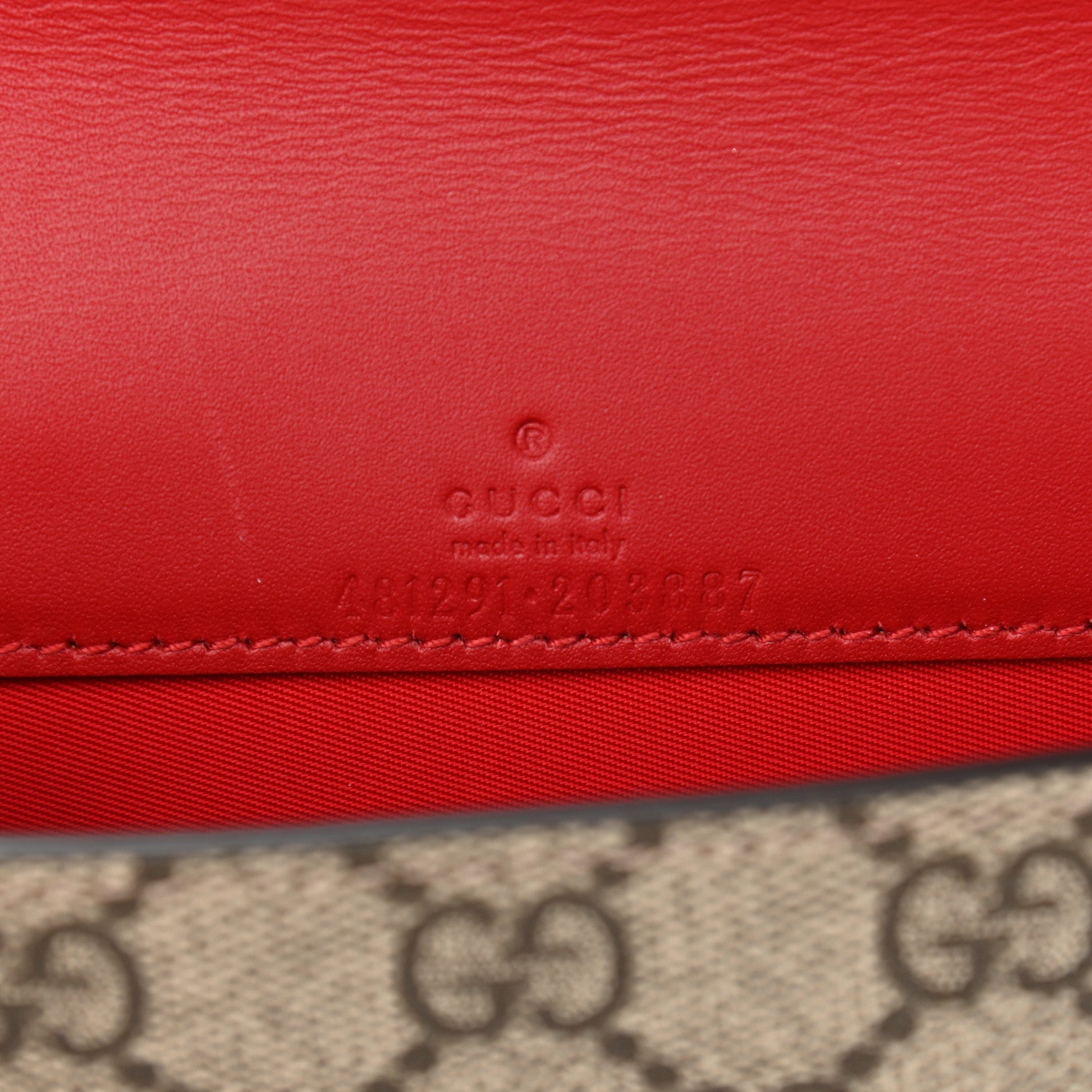 Gucci GG Supreme Monogram Mini Cherry Chain Bag 6 of 10