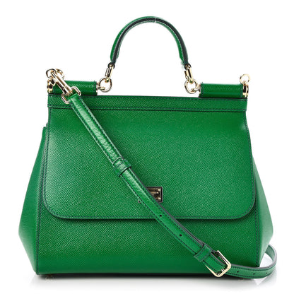 Dolce & Gabbana Dauphine Medium Miss Sicily Satchel Verde 1 of 7