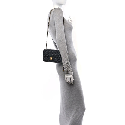 Chanel Lambskin Quilted Mini Rectangular Pearl Crush Flap Black 2 of 10