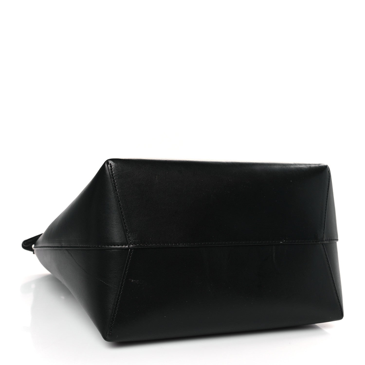 Mansur Gavriel Vegetable Tanned Calfskin Bucket Bag Black Flamma 4 of 8