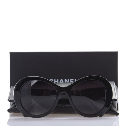 Chanel Oval CC Sunglasses 5372 Black 8 of 8