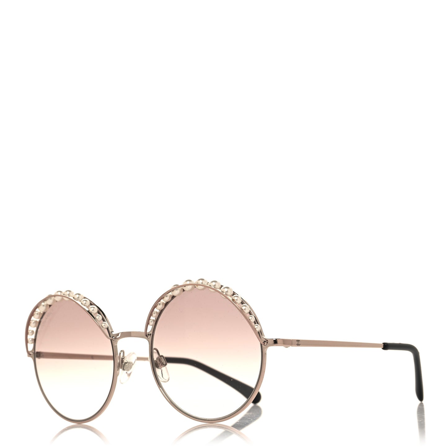 Pearl Round Sunglasses 4234-H Rose Gold
