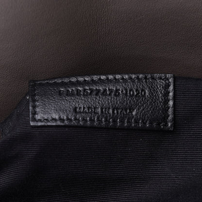 Saint Laurent Calfskin Y Quilted Monogram Medium Loulou Chain Satchel Concrete 8 of 13