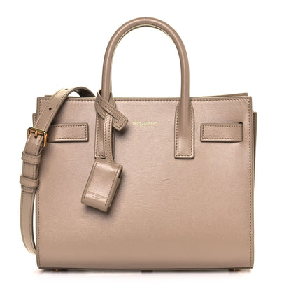 Saint Laurent Calfskin Nano Sac De Jour Dark Beige 1 of 16
