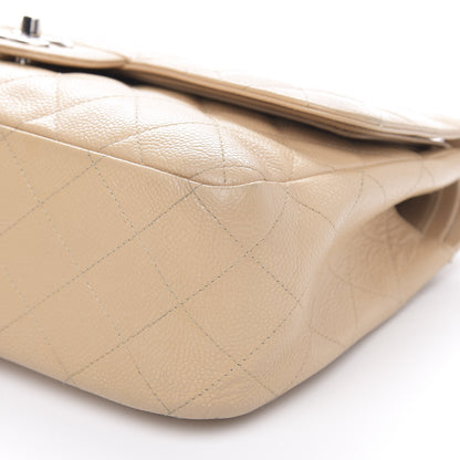 Chanel Caviar Quilted Jumbo Double Flap Beige Clair 9 of 18
