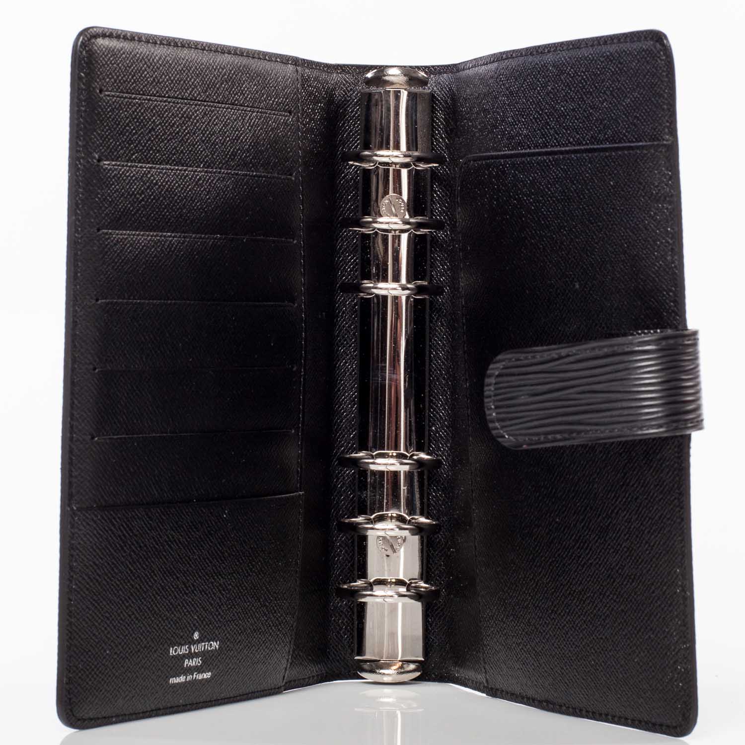 Louis Vuitton Epi Medium Ring Agenda Cover Black 8 of 8