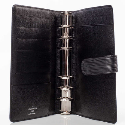 Louis Vuitton Epi Medium Ring Agenda Cover Black 8 of 8