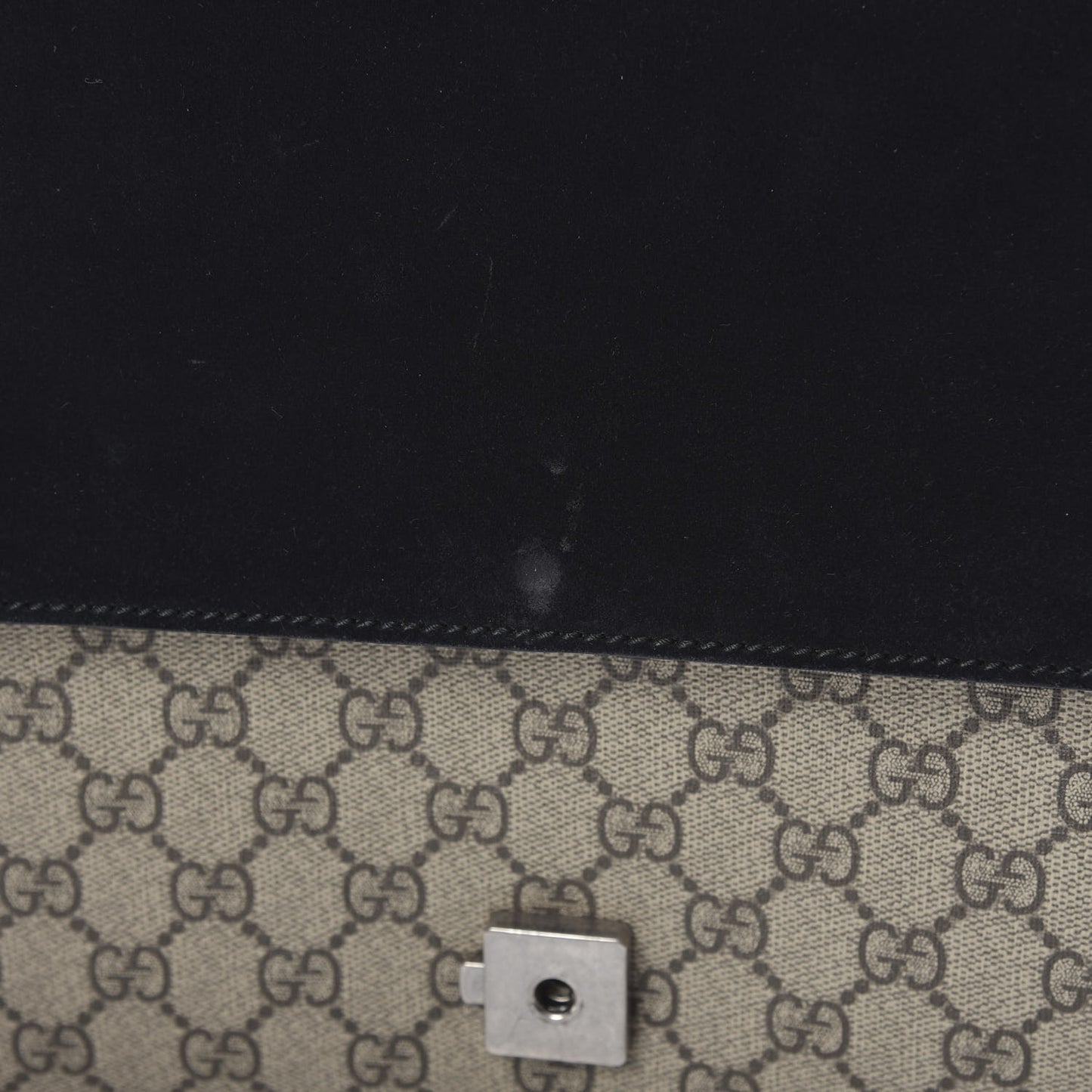 GG Supreme Monogram Medium Dionysus Shoulder Bag Black
