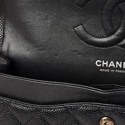 Chanel Caviar Quilted Medium Double Flap Black 11 of 13