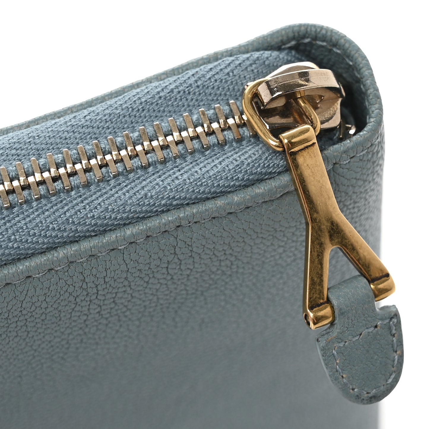 Sheepskin ChYc Zip Around Wallet Blue Glacier