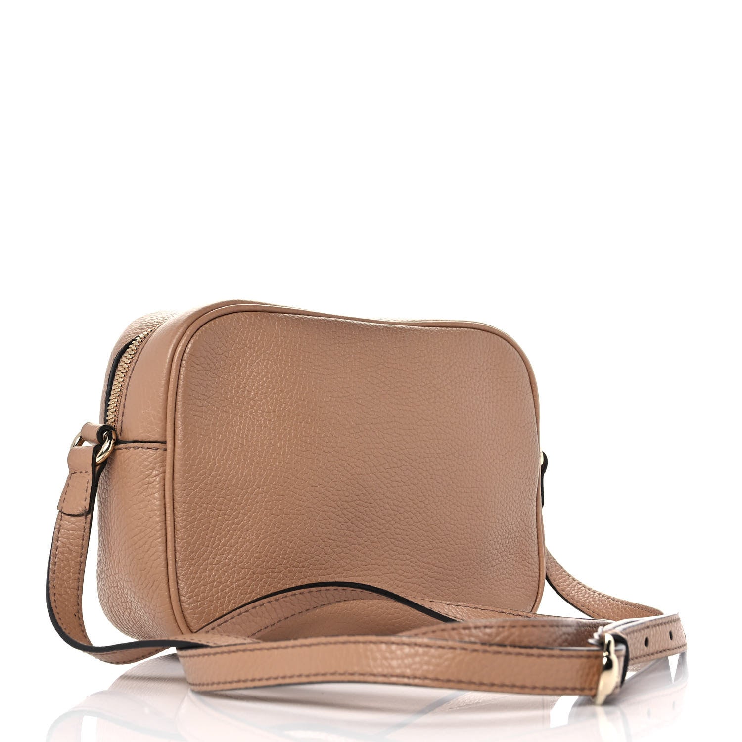 Gucci Pebbled Calfskin Small Soho Disco Bag Camelia 3 of 9