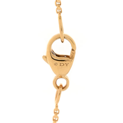 David Yurman 18K Yellow Gold Diamond Infinity Twist Pendant Necklace 4 of 5