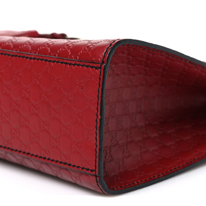 Gucci Microguccissima Medium Emily Chain Shoulder Bag Red 10 of 11