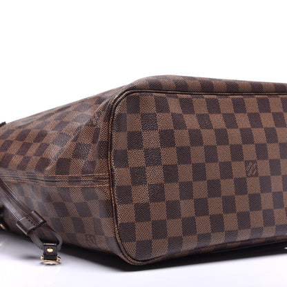 Louis Vuitton Damier Ebene Neo Neverfull MM Rose Ballerine 7 of 8