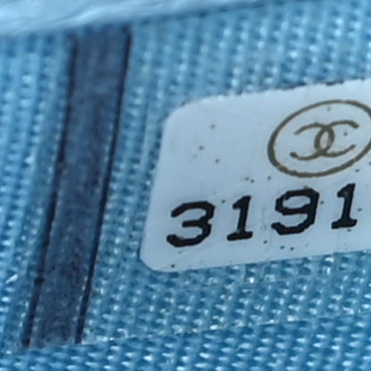 Chanel Caviar Quilted Card Holder Light Blue 8 of 12