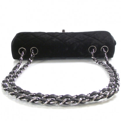 Chanel Velvet Quilted East West Flap Black 5 of 11