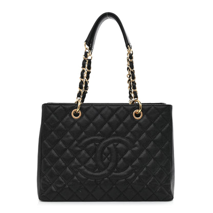 Chanel Caviar Quilted Grand Shopping Tote GST Black 1 of 10