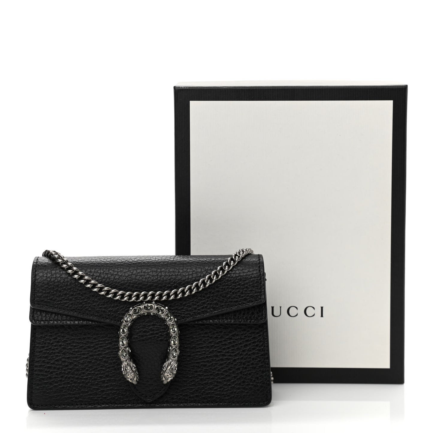 Calfskin Super Mini Dionysus Shoulder Bag Black