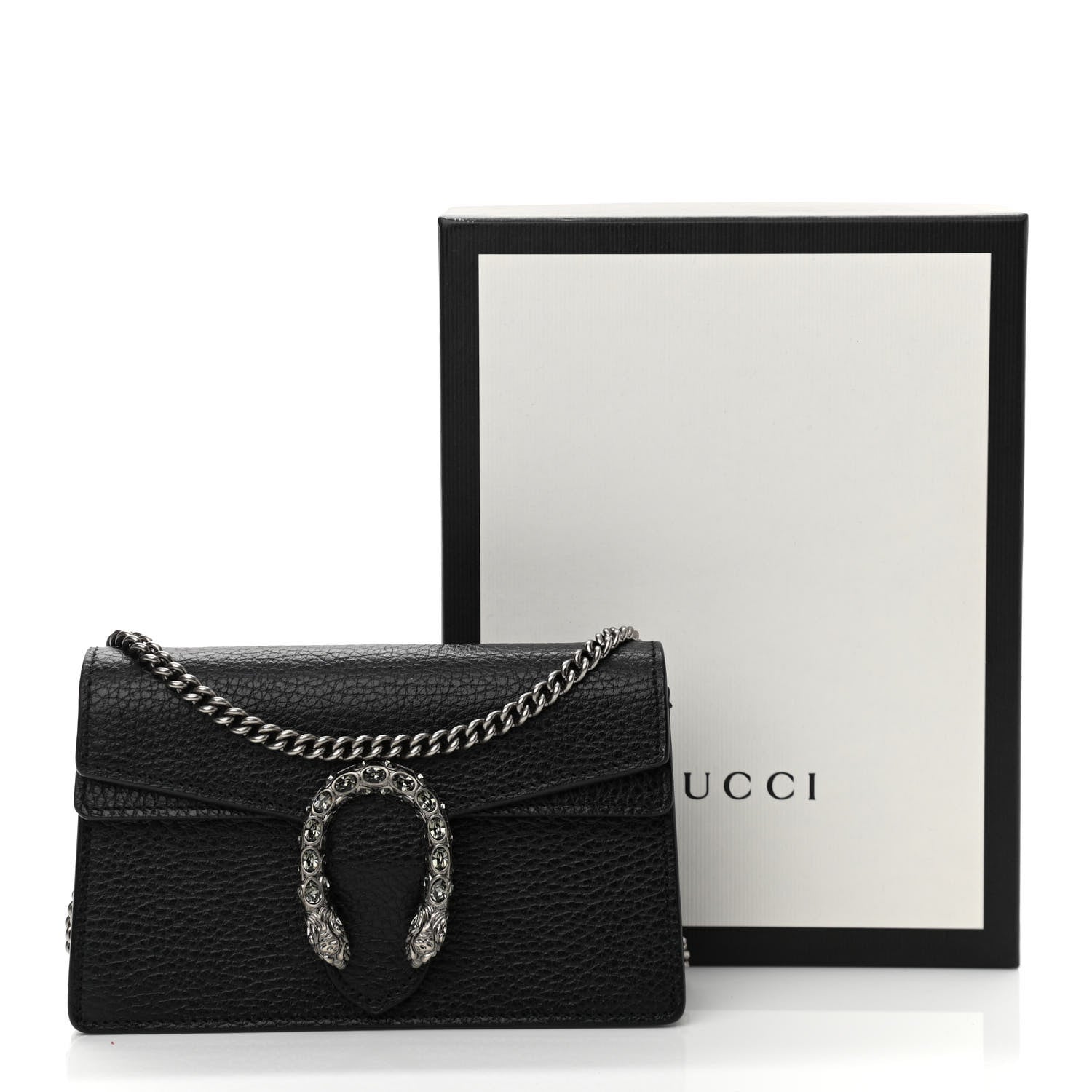 Gucci Calfskin Super Mini Dionysus Shoulder Bag Black 10 of 10