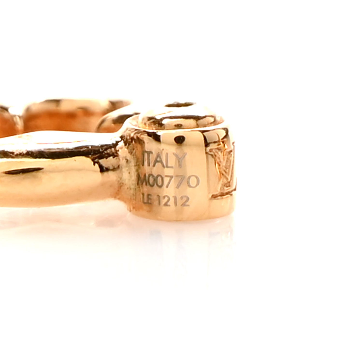 Metal LV Flowergram Earrings Gold