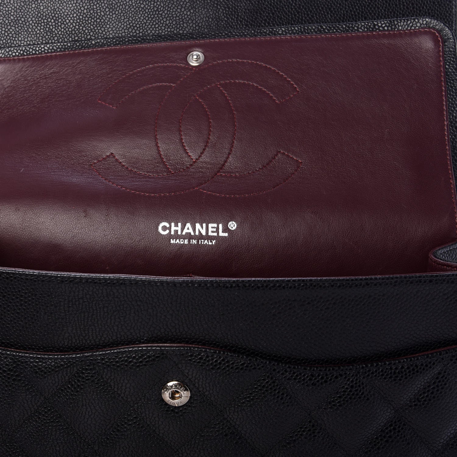 Chanel Caviar Quilted Jumbo Double Flap Black 6 of 11