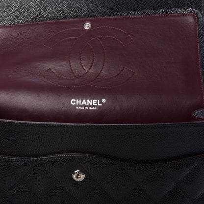 Chanel Caviar Quilted Jumbo Double Flap Black 6 of 11
