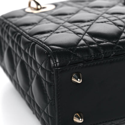 Christian Dior Lambskin Cannage Small My ABCDior Lady Dior Black 10 of 16
