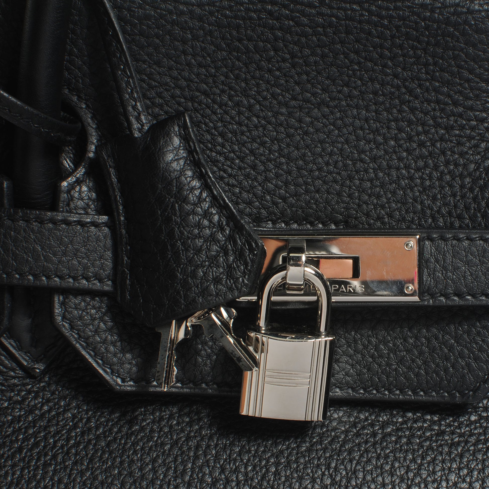 Hermes Taurillon Clemence Birkin 40 Black 9 of 9