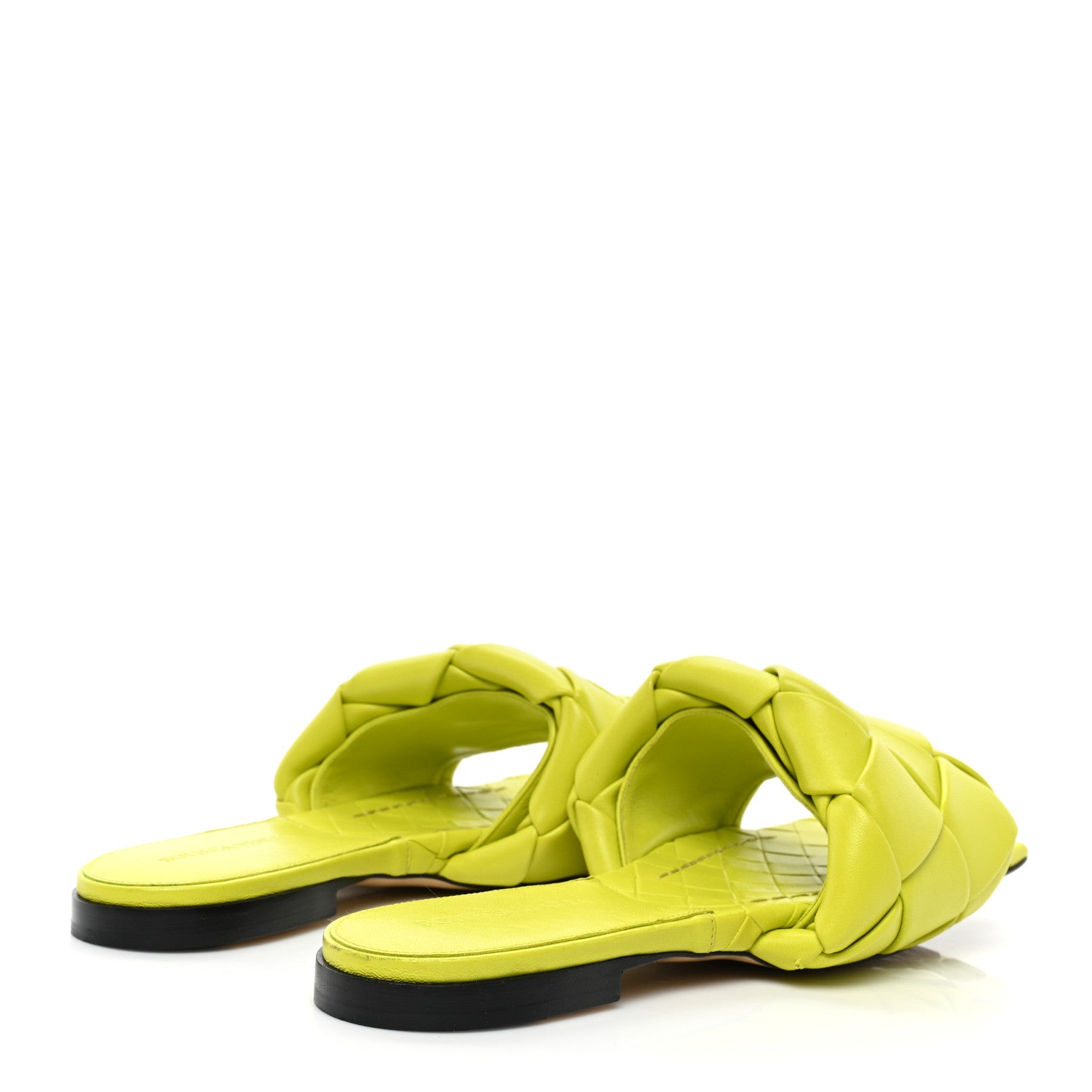 Bottega Veneta Nappa Maxi Intrecciato Lido Flat Sandals 38.5 Kiwi 4 of 7