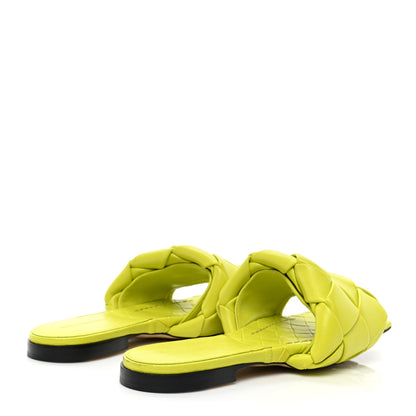 Bottega Veneta Nappa Maxi Intrecciato Lido Flat Sandals 38.5 Kiwi 4 of 7