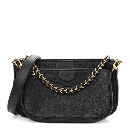 Louis Vuitton Empreinte Monogram Giant Multi Pochette Accessories Black 1 of 11