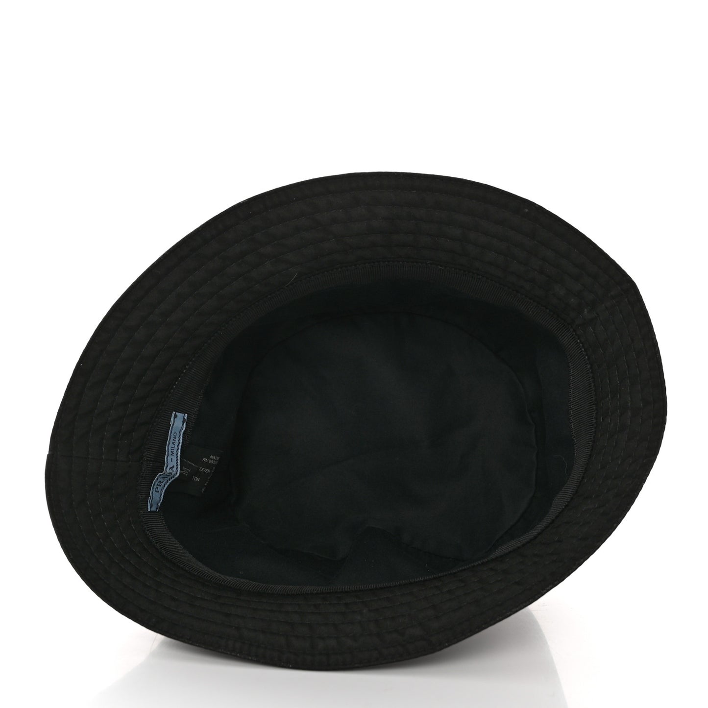 Technical Nylon Linea Rossa Bucket Hat M Black