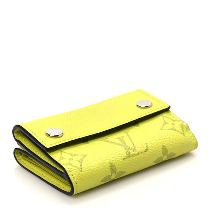 Louis Vuitton Monogram Taiga Discovery Compact Wallet Yellow 4 of 6