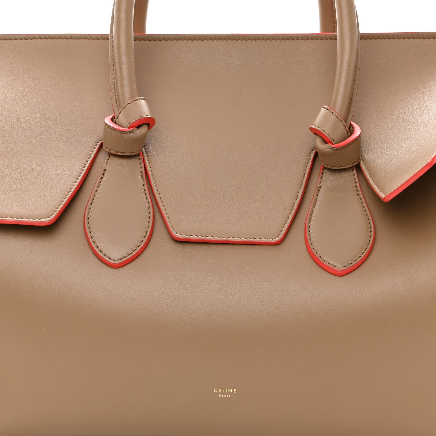 Celine Natural Calfskin Medium Tie Knot Tote Beige 7 of 13