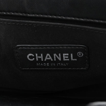 Chanel Lambskin LED Iridescent Metal Medium Boy Flap Black Multicolor 6 of 13