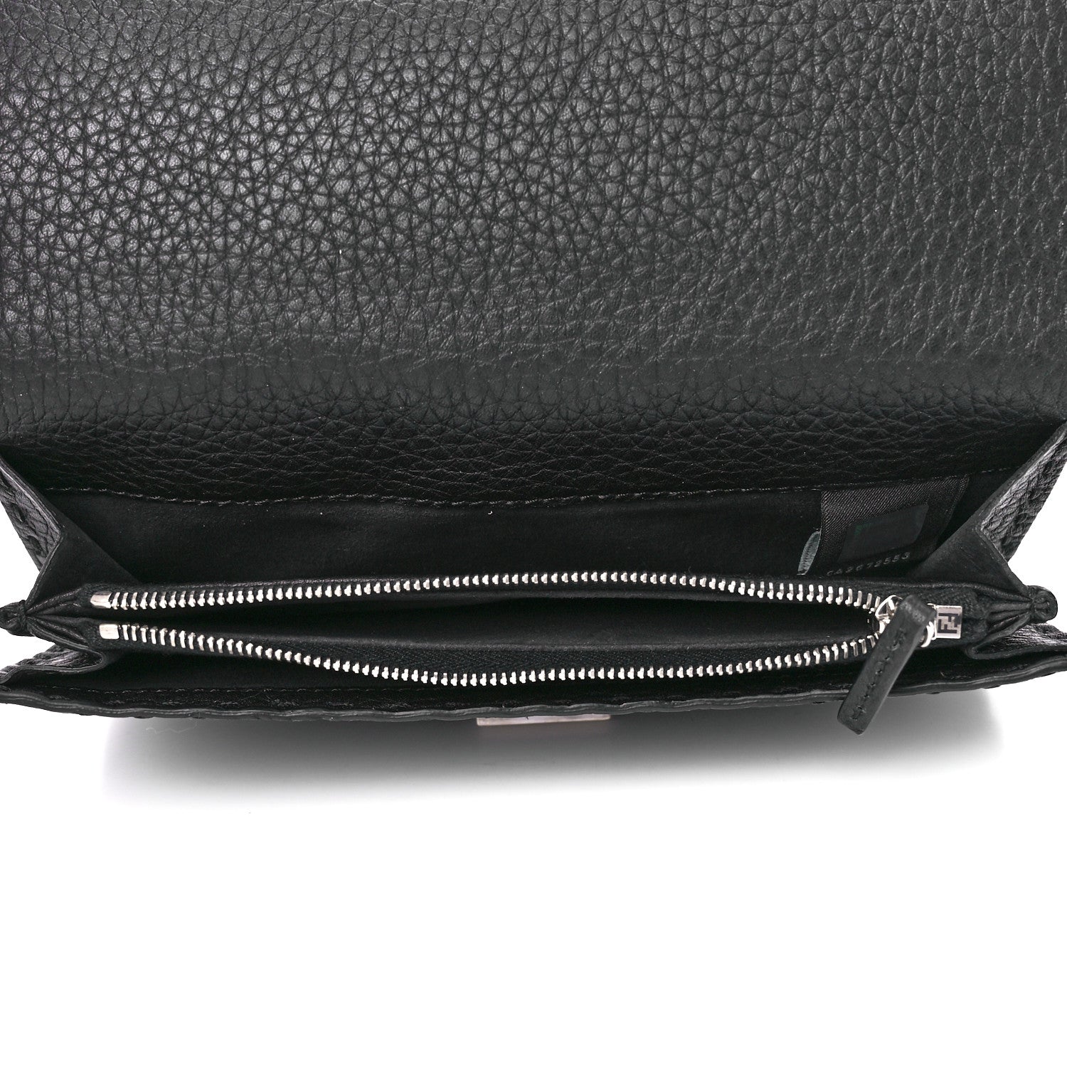 Fendi Cuoio Romano Selleria Peekaboo Continental Wallet Asfalto 5 of 16