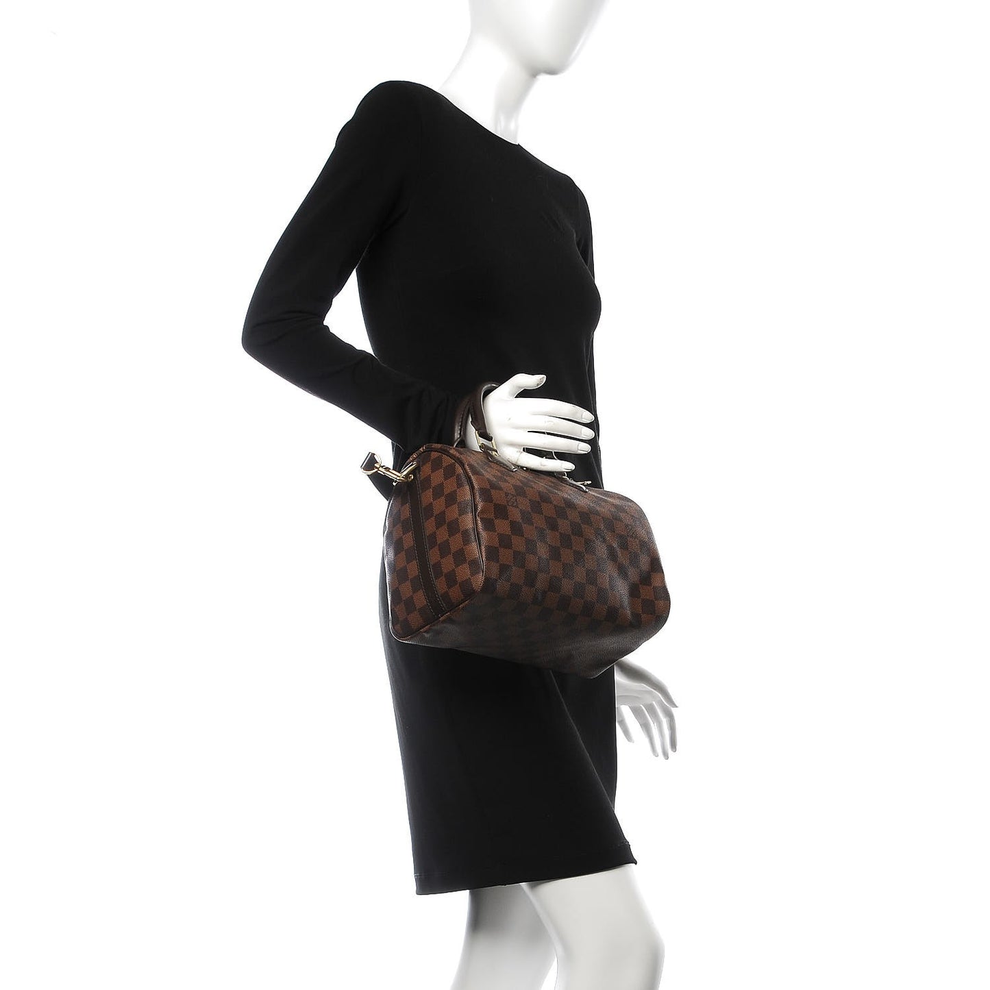Damier Ebene Speedy Bandouliere 25