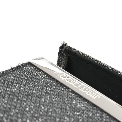 Jimmy Choo Glitter Fabric Erica Chain Clutch  Anthracite 11 of 14