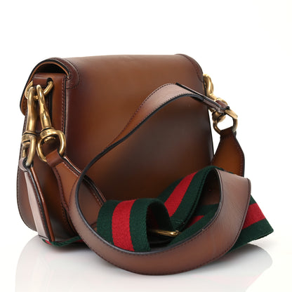 Gucci Calfskin Medium Lady Web Shoulder Bag Cuir 3 of 21