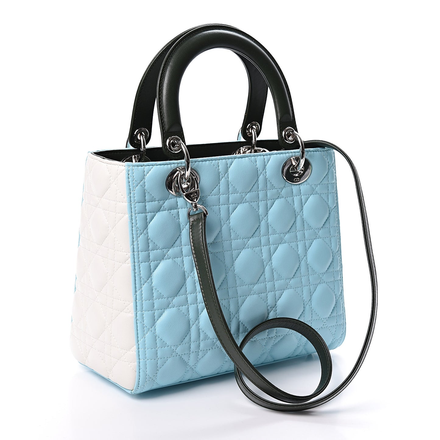 Lambskin Cannage Medium Tri-Color Lady Dior