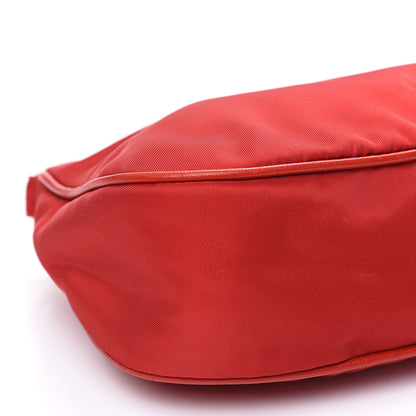 Prada Tessuto Nylon Shoulder Bag Rosso 6 of 8