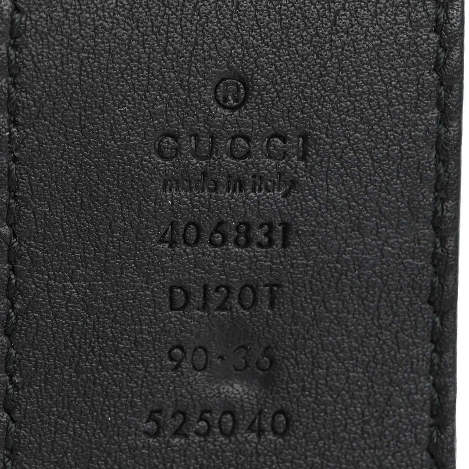 Gucci Textured Calfskin Double G 40mm Belt 90 36 Black 5 of 8