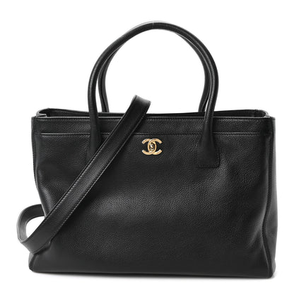 Chanel Calfskin Cerf Executive Shopper Tote Black 1 of 10