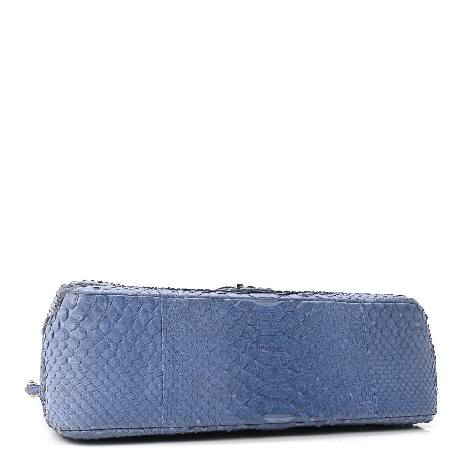Chanel Snakeskin Jumbo Double Flap Light Blue 1864099 – FASHIONPHILE