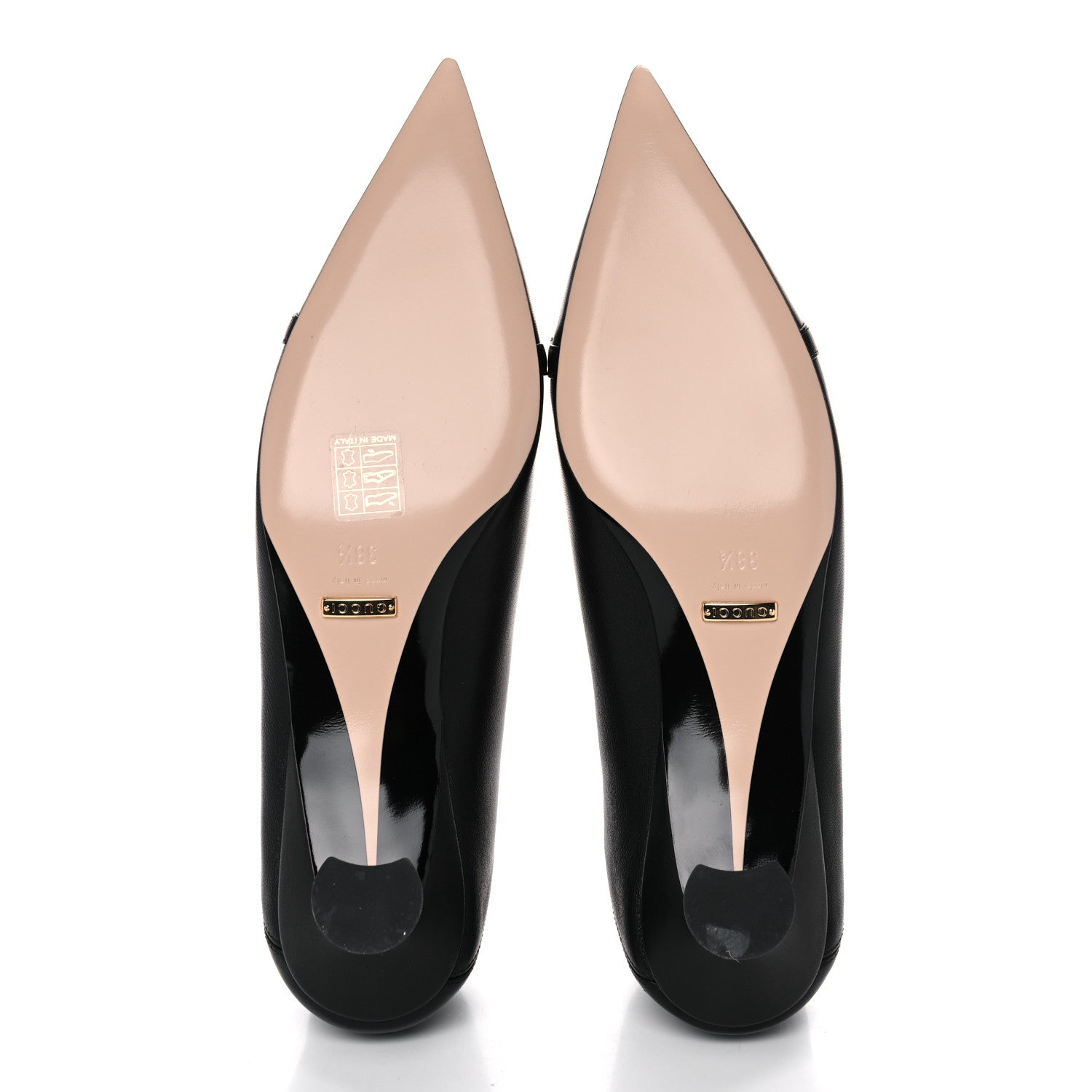 Gucci Horsebit Low Heel Pumps 38.5 Black 5 of 9