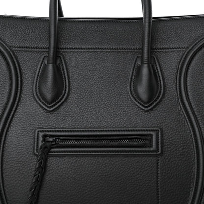 Celine Supple Calfskin Medium Phantom Luggage Black 9 of 11