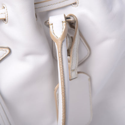 Prada Nappa Soft Drawstring Tote White 12 of 14