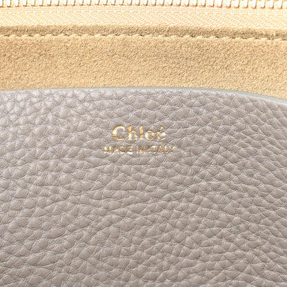 Chloe Grained Calfskin Small Hayley Hobo Cashmere Grey 6 of 14