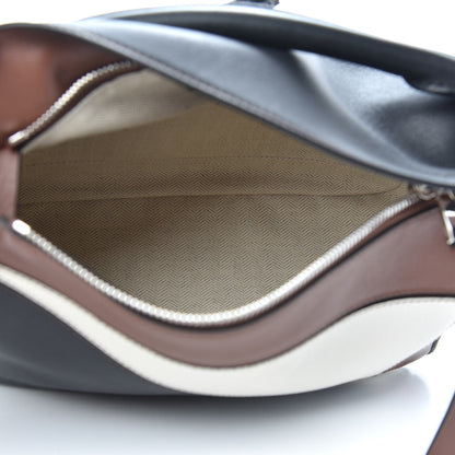 Loewe Calfskin Small Puzzle Bag Brunette Soft White Black 5 of 11