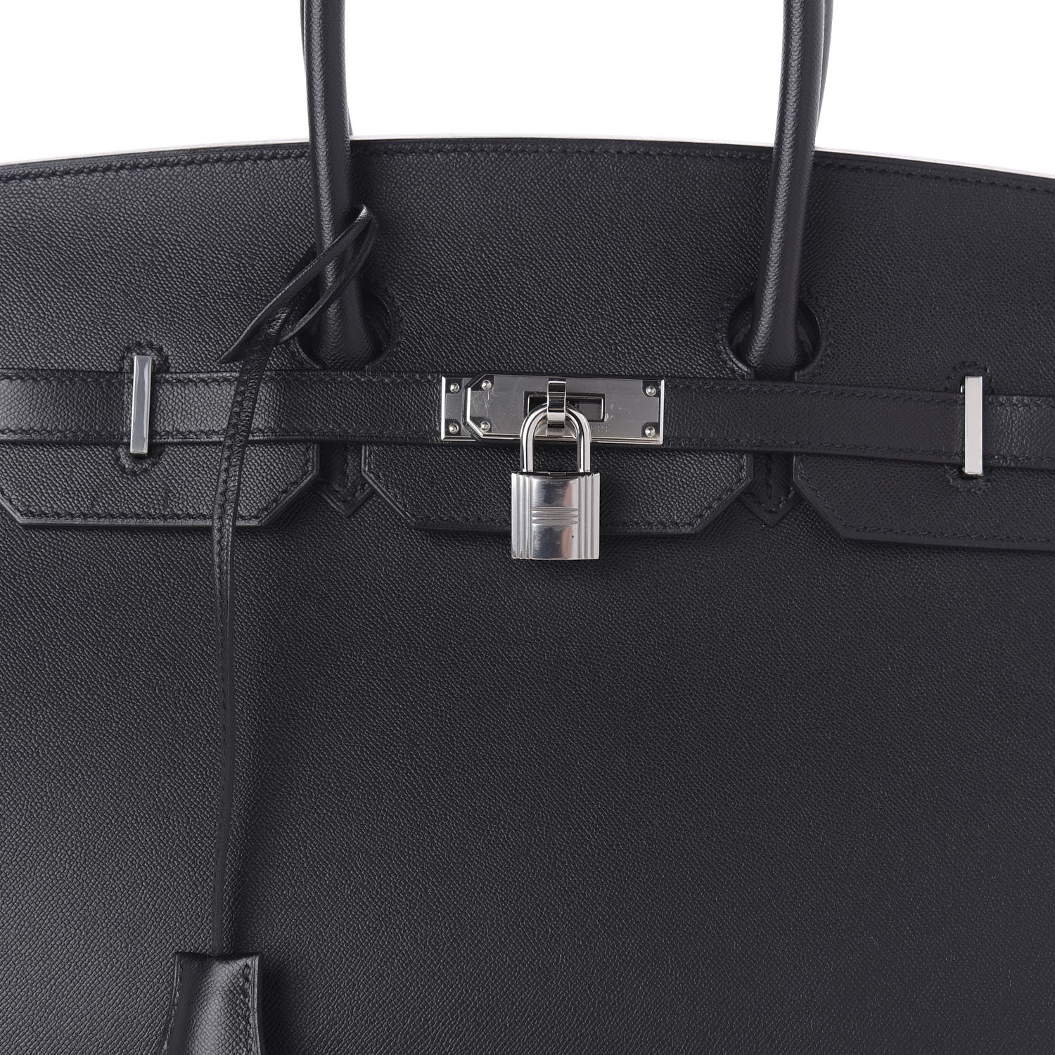 Hermes Madame Calfskin Birkin Sellier 35 Black 8 of 11